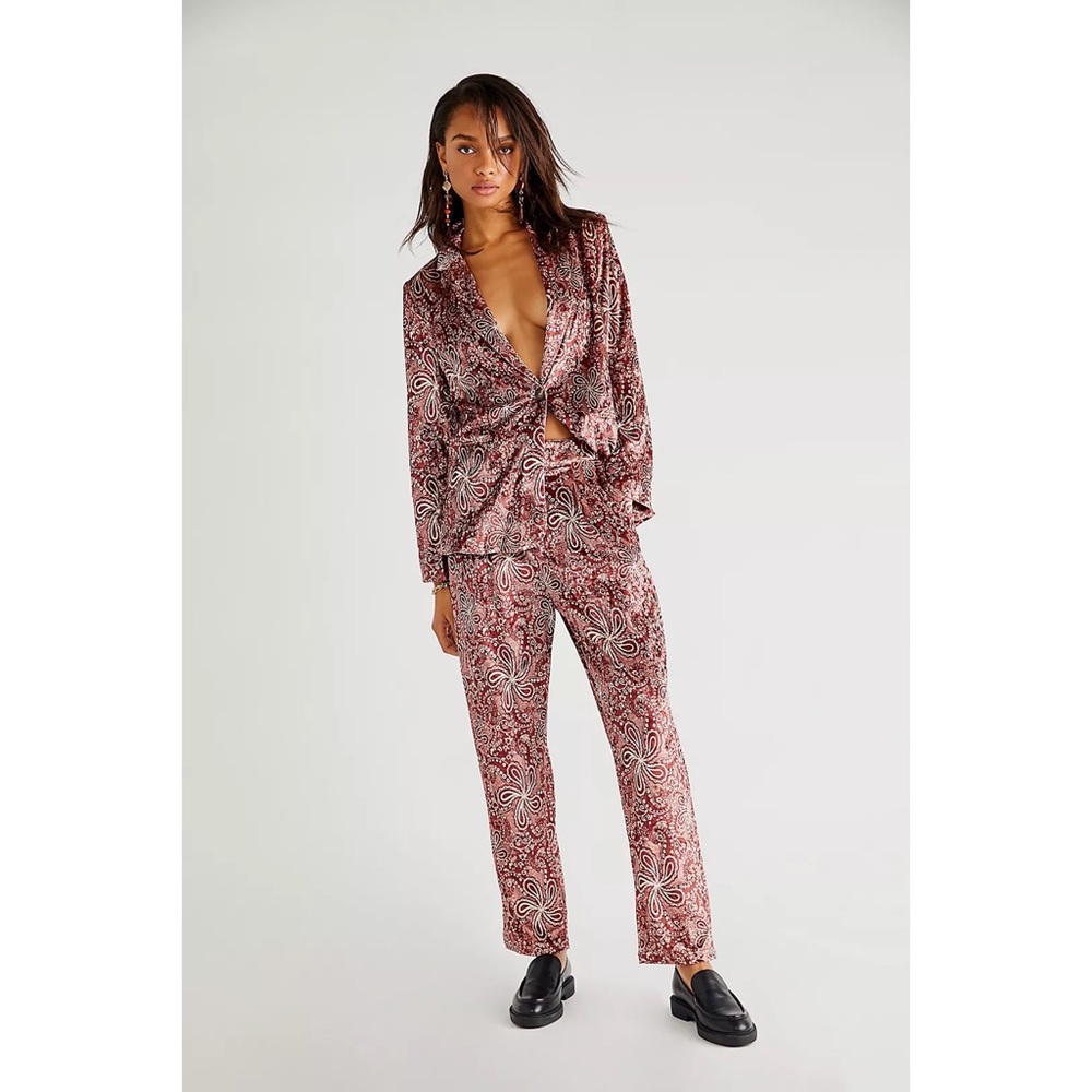 Free People MINKPINK Paisley Velvet Suit